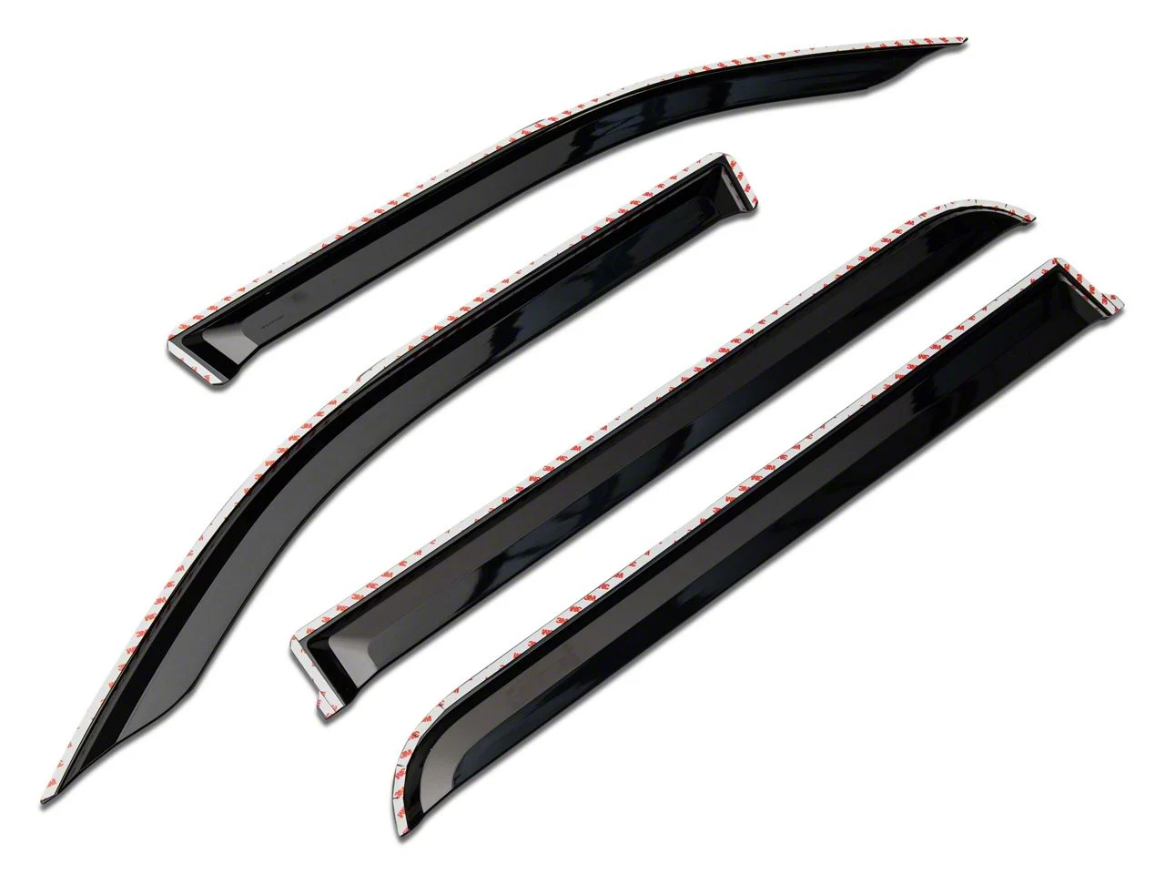 Putco Element Tinted Window Visors; Front and Rear (19-26 RAM 2500 Crew Cab)
