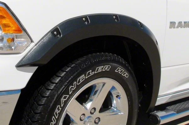 Elite Series Rivet Style Fender Flares; Front; Textured Black (10-18 RAM 2500)