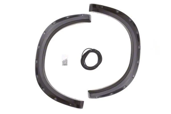 Elite Series Rivet Style Fender Flares; Rear; Textured Black (10-25 RAM 2500)
