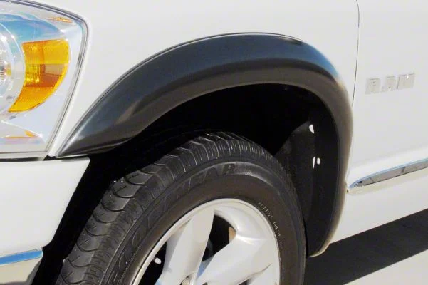 Elite Series Sport Style Fender Flares; Front; Smooth Black (03-09 RAM 2500)