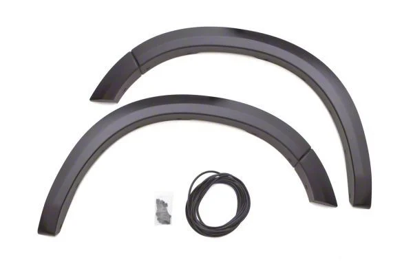 Elite Series Sport Style Fender Flares; Front; Smooth Black (10-18 RAM 2500)
