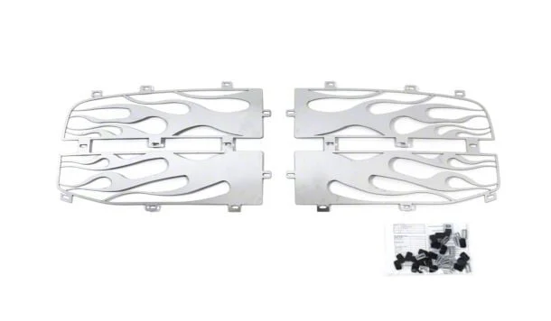 Putco Flaming Inferno Upper Replacement Grilles; Polished (06-08 RAM 2500)