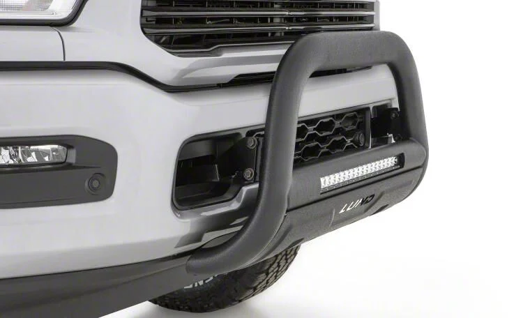 Bull Bar with LED Light Bar; Black (10-18 RAM 2500)