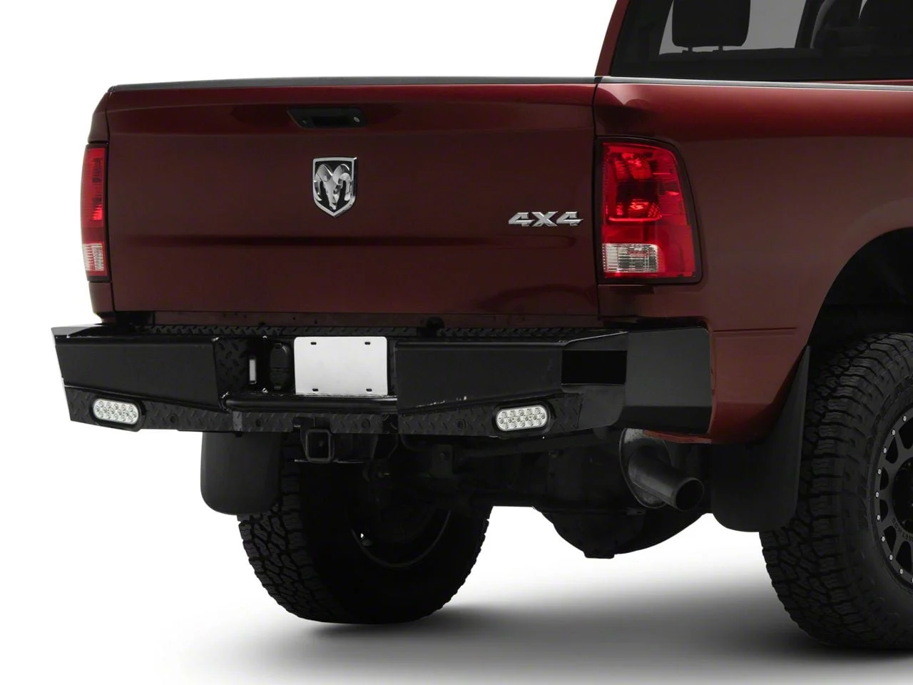 Westin HDX Bandit Rear Bumper; Textured Black (10-18 RAM 2500 w/o Factory Dual Exhaust)
