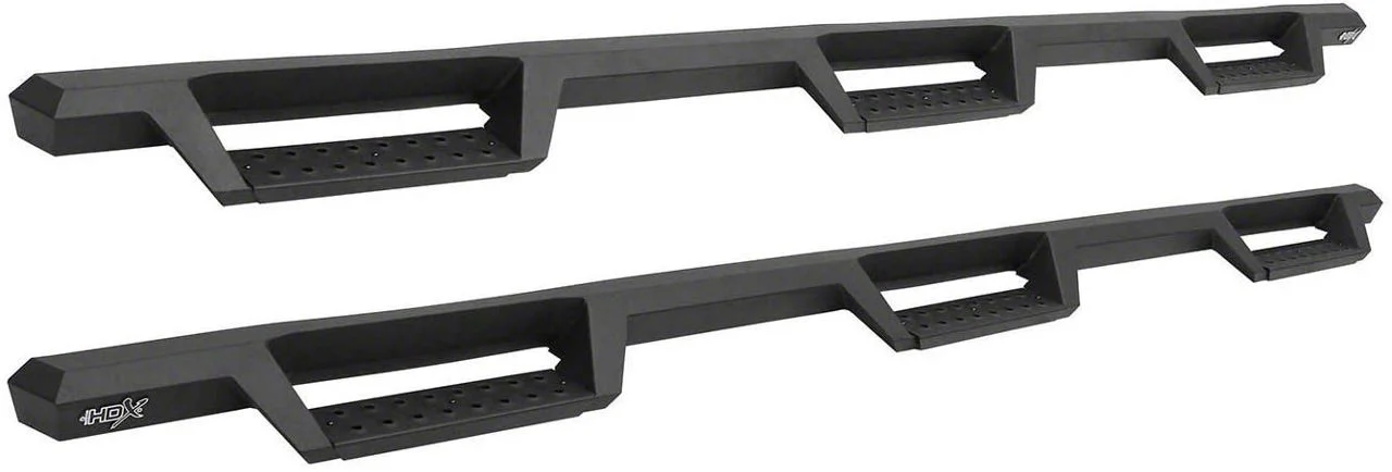 Westin HDX Drop Wheel-to-Wheel Nerf Side Step Bars; Textured Black (10-18 RAM 2500 Crew Cab SRW w/ 8-Foot Box)
