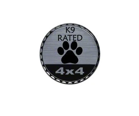 K9 Rated Badge (Universal; Some Adaptation May Be Required)