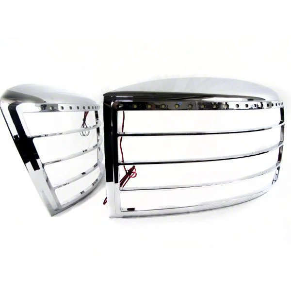 LED Headlight Bezels; Chrome (06-09 RAM 2500)
