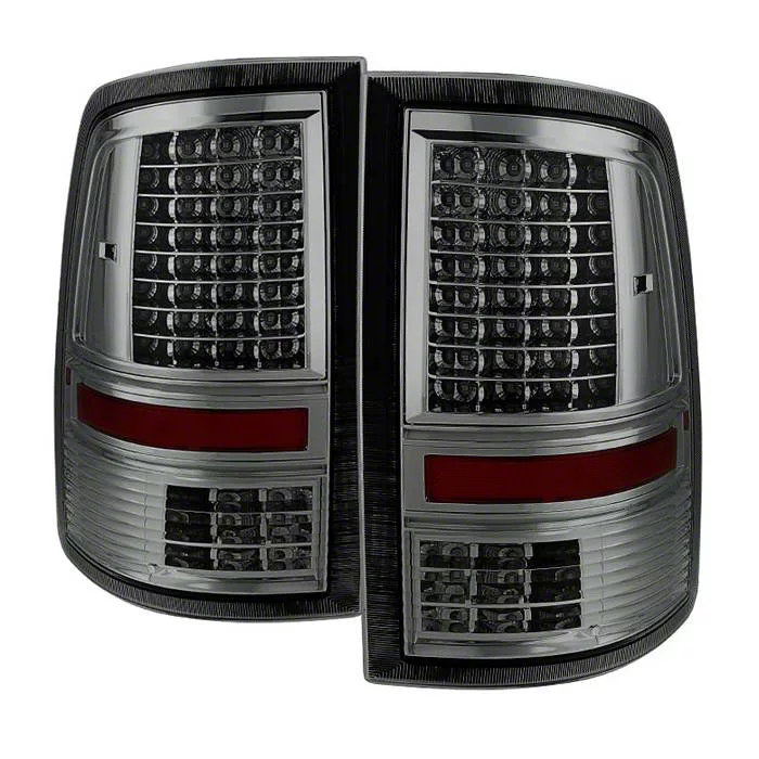 LED Tail Lights; Chrome Housing; Smoked Lens (10-18 RAM 2500 w/ Factory Halogen Tail Lights)