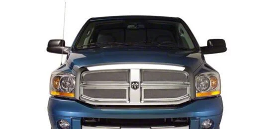 Putco Liquid Mesh Upper Replacement Grille; Chrome (03-04 RAM 2500)