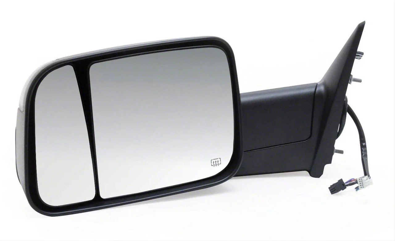 OEM Style Extendable Powered Towing Mirror with Turn Signal; Driver Side (09-12 RAM 2500)