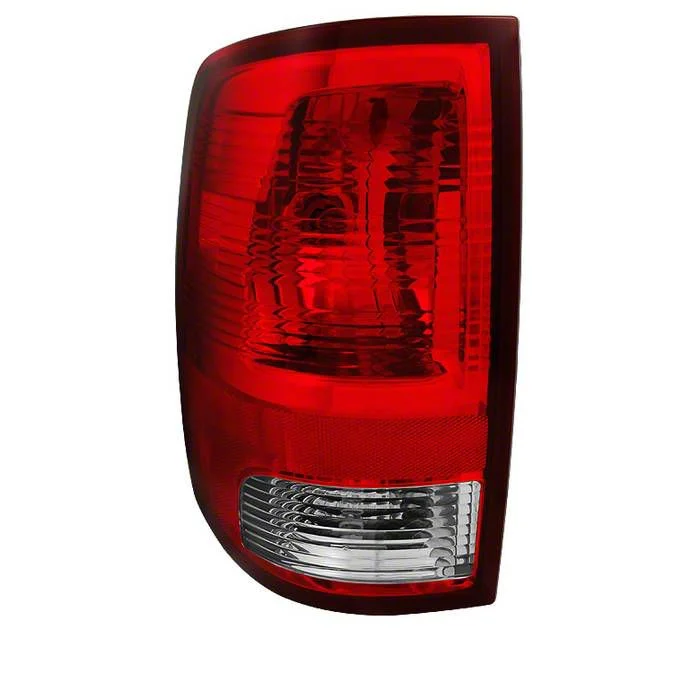 OEM Style Tail Light; Chrome Housing; Red/Clear Lens; Driver Side (10-18 RAM 2500 w/ Factory Halogen Tail Lights)