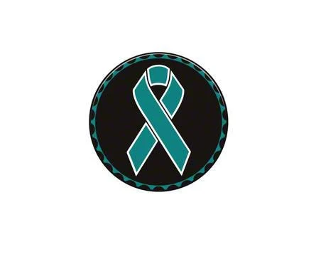 Ovarian Cancer Ribbon Rated Badge (Universal; Some Adaptation May Be Required)