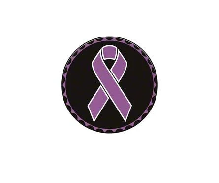 Pancreatic Cancer Ribbon Rated Badge (Universal; Some Adaptation May Be Required)