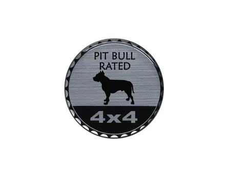 Pit Bull Rated Badge (Universal; Some Adaptation May Be Required)
