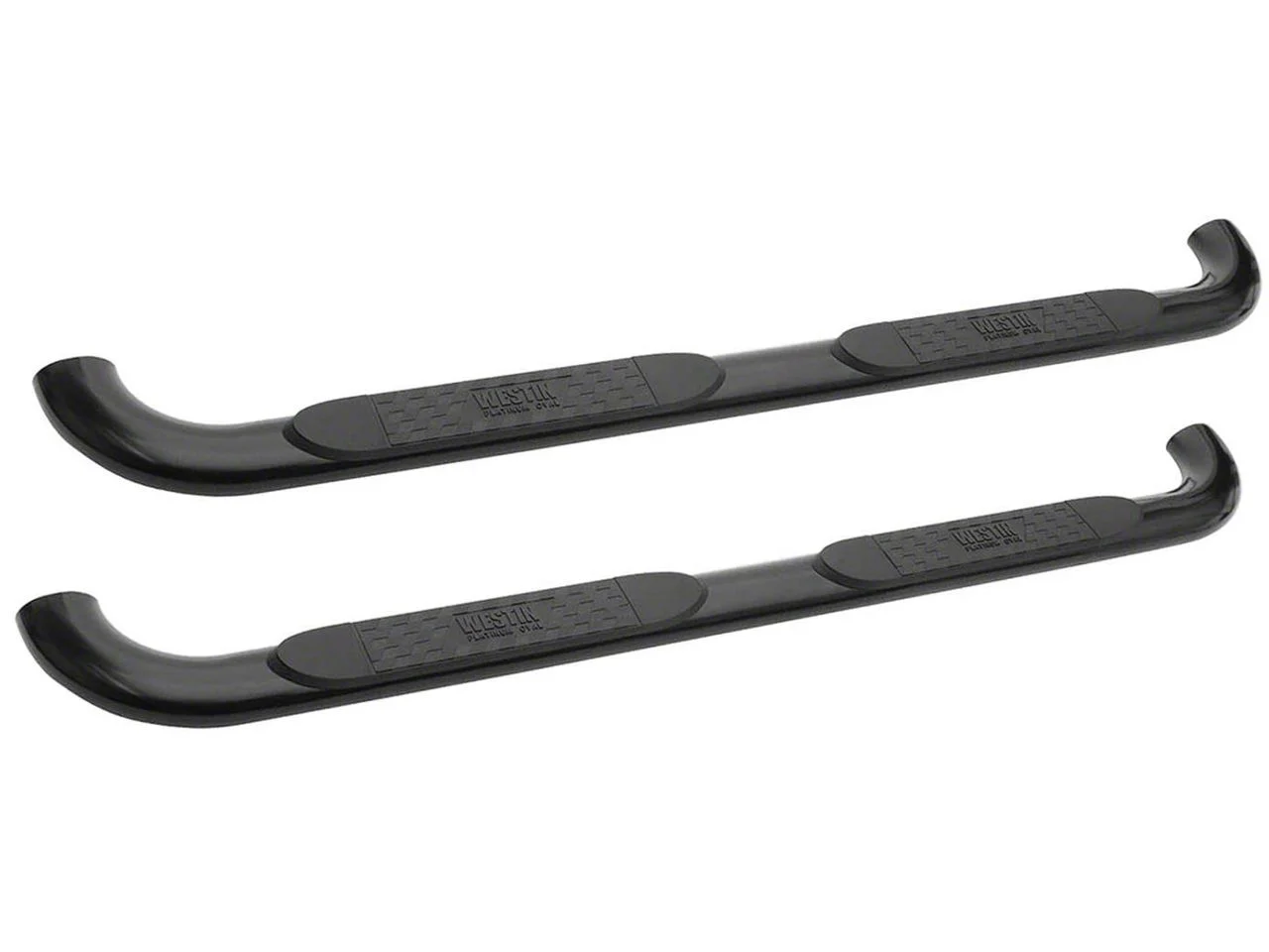 Westin Platinum 4-Inch Oval Side Step Bars; Black (06-09 RAM 2500 Mega Cab)