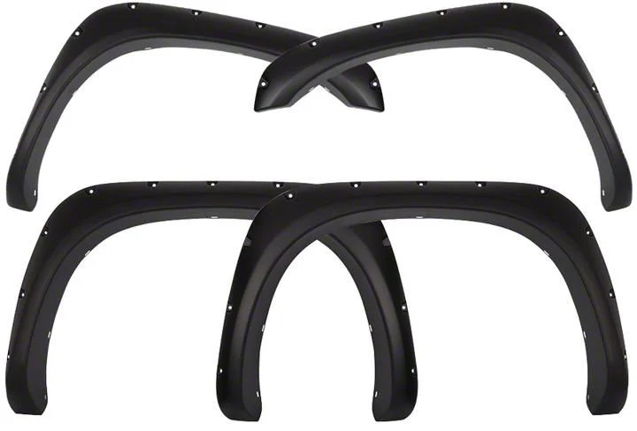 Pocket Style Fender Flares; Textured Black (03-09 RAM 2500)