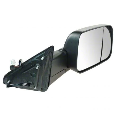 Powered Heated Manual Folding Towing Mirror; Passenger Side (13-18 RAM 2500)