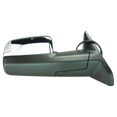 Powered Heated Memory Towing Mirror with Puddle Light; Chrome; Passenger Side (2012 RAM 2500)