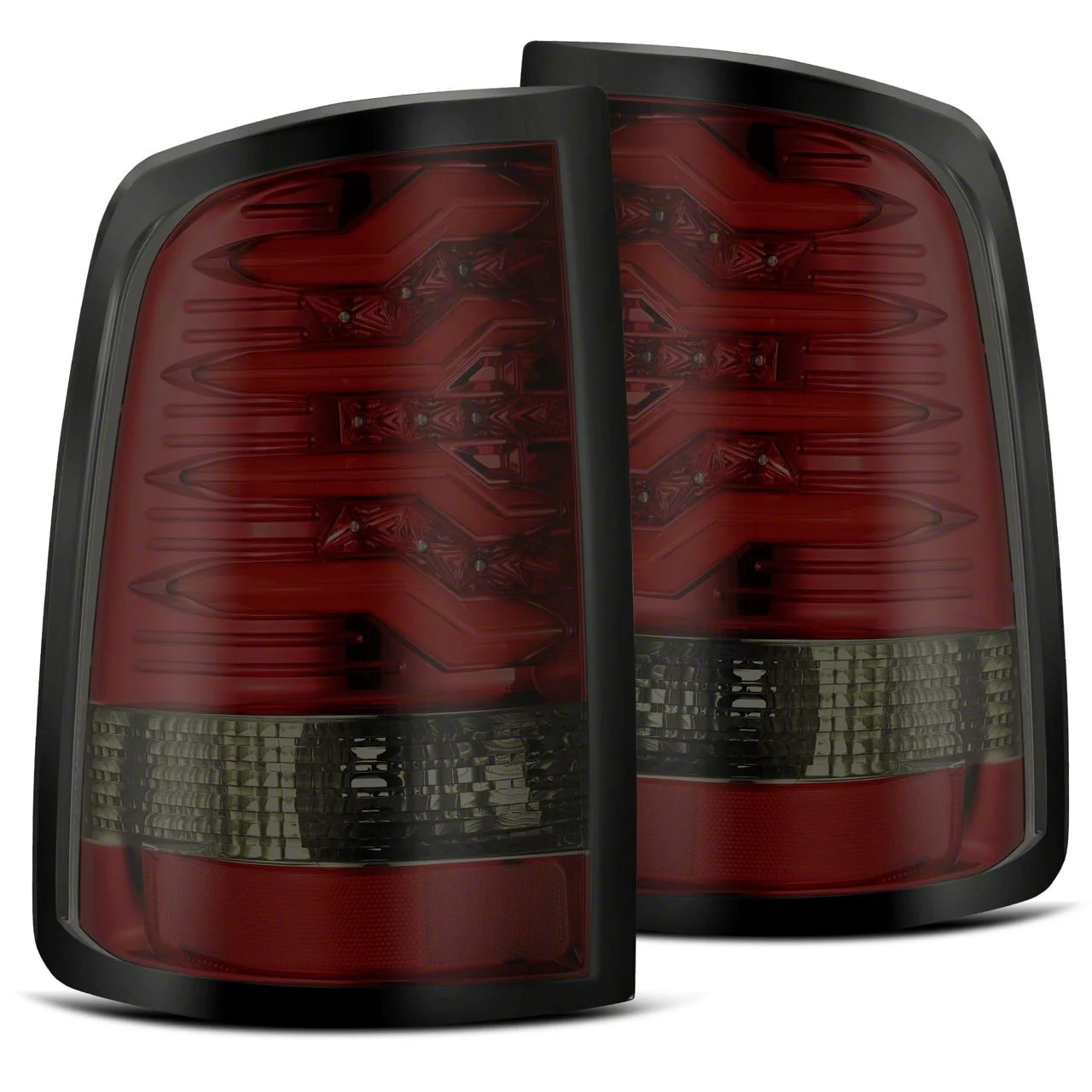 AlphaRex PRO-Series LED Tail Lights; Red Housing; Smoked Lens (10-18 RAM 2500 w/ Factory Halogen Tail Lights)