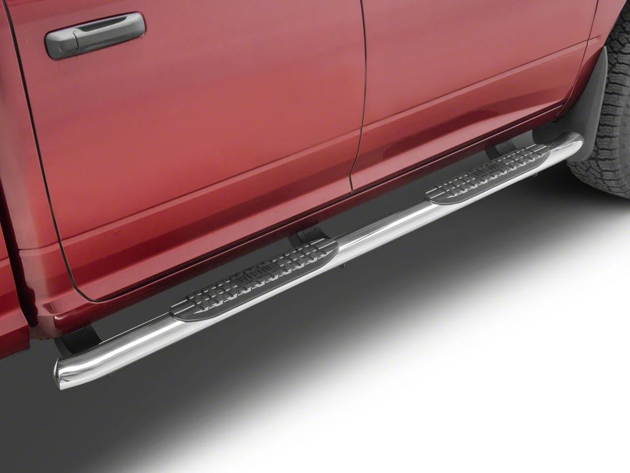 Westin Pro Traxx 4-Inch Oval Side Step Bars; Stainless Steel (10-26 RAM 2500 Crew Cab)