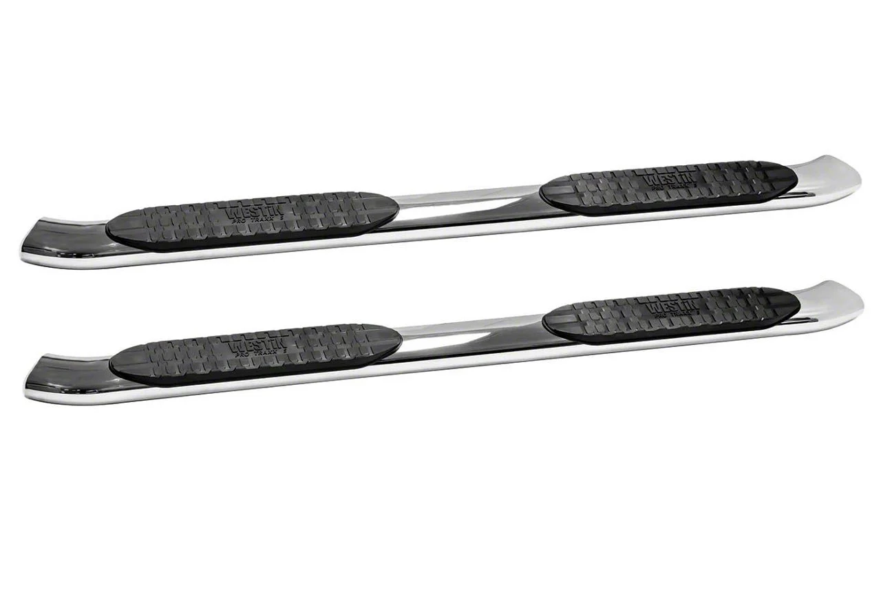 Westin Pro Traxx 5-Inch Oval Side Step Bars; Stainless Steel (10-26 RAM 2500 Crew Cab)