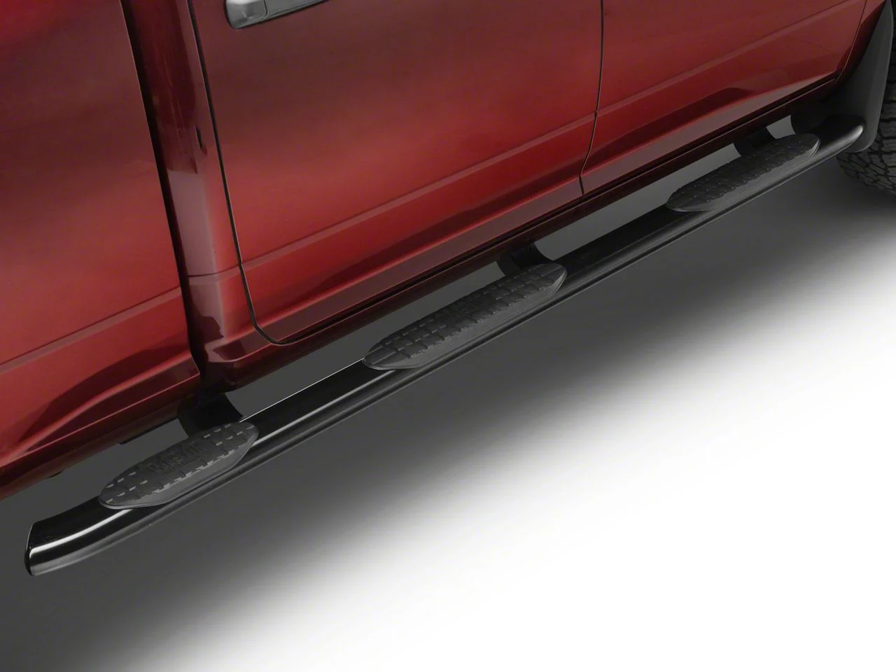 Westin Pro Traxx 5-Inch Wheel-to-Wheel Oval Side Step Bars; Black (10-26 RAM 2500 Crew Cab w/ 6.4-Foot Box)