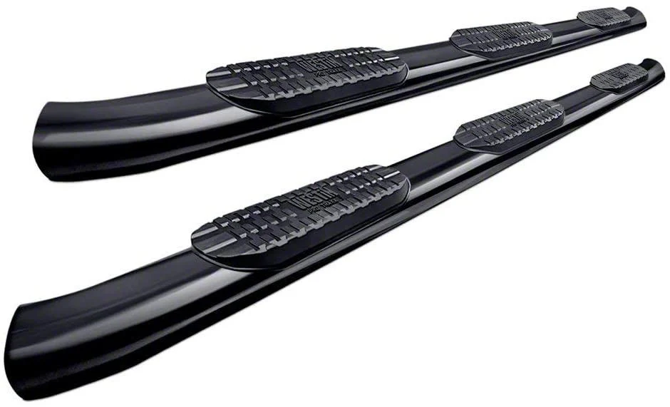 Westin Pro Traxx 5-Inch Wheel-to-Wheel Oval Side Step Bars; Black (19-26 RAM 2500 Crew Cab w/ 8-Foot Box)