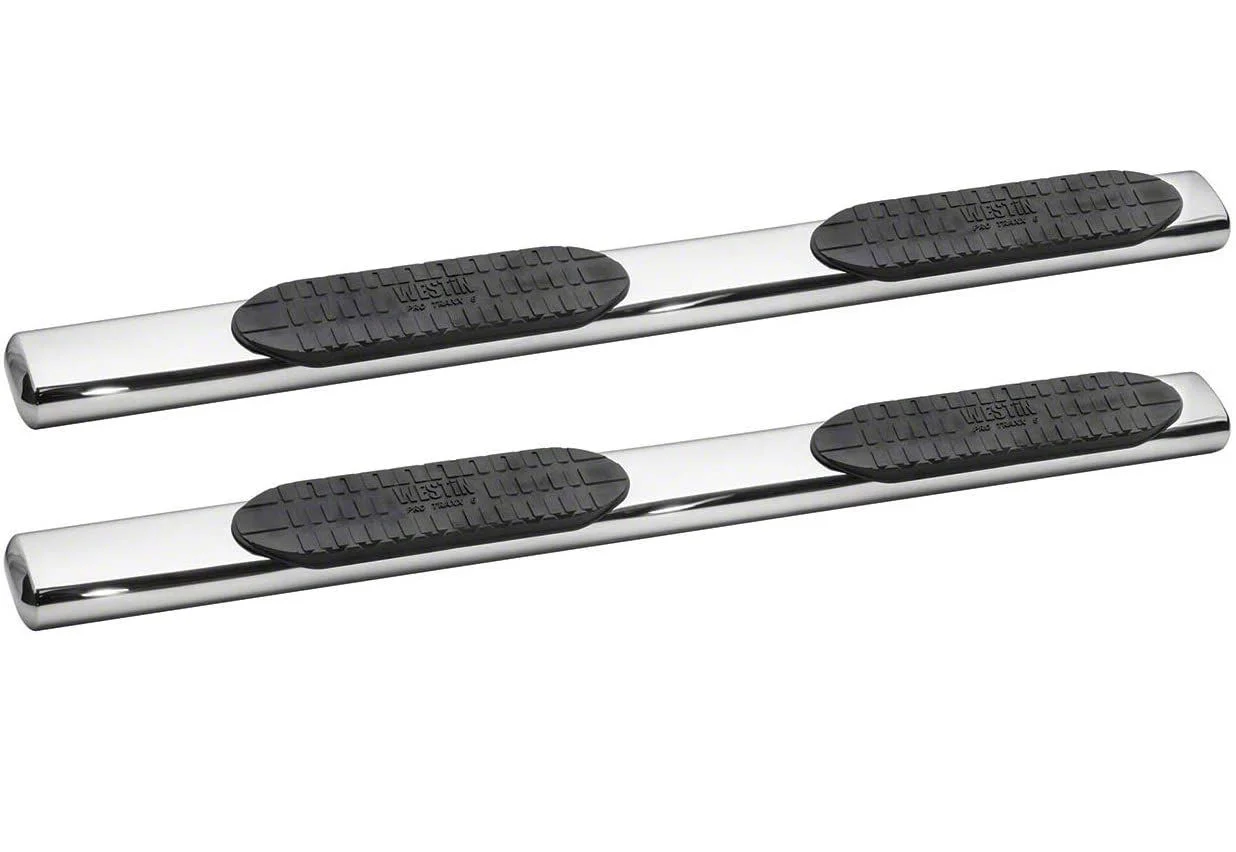 Westin Pro Traxx 6-Inch Oval Side Step Bars; Stainless Steel (10-26 RAM 2500 Crew Cab)