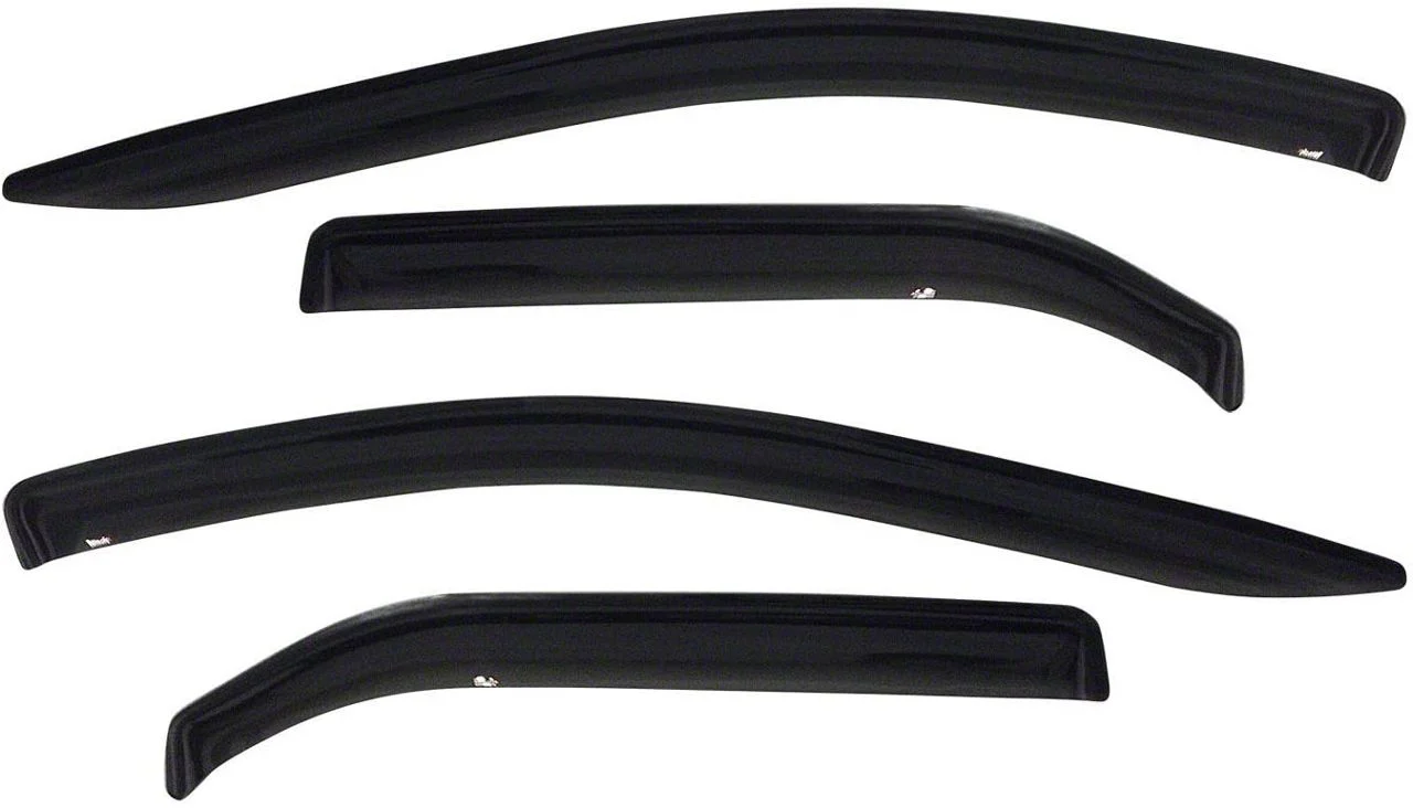 Westin Tape-On Window Deflectors; Front and Rear; Smoke (03-09 RAM 2500 Quad Cab)