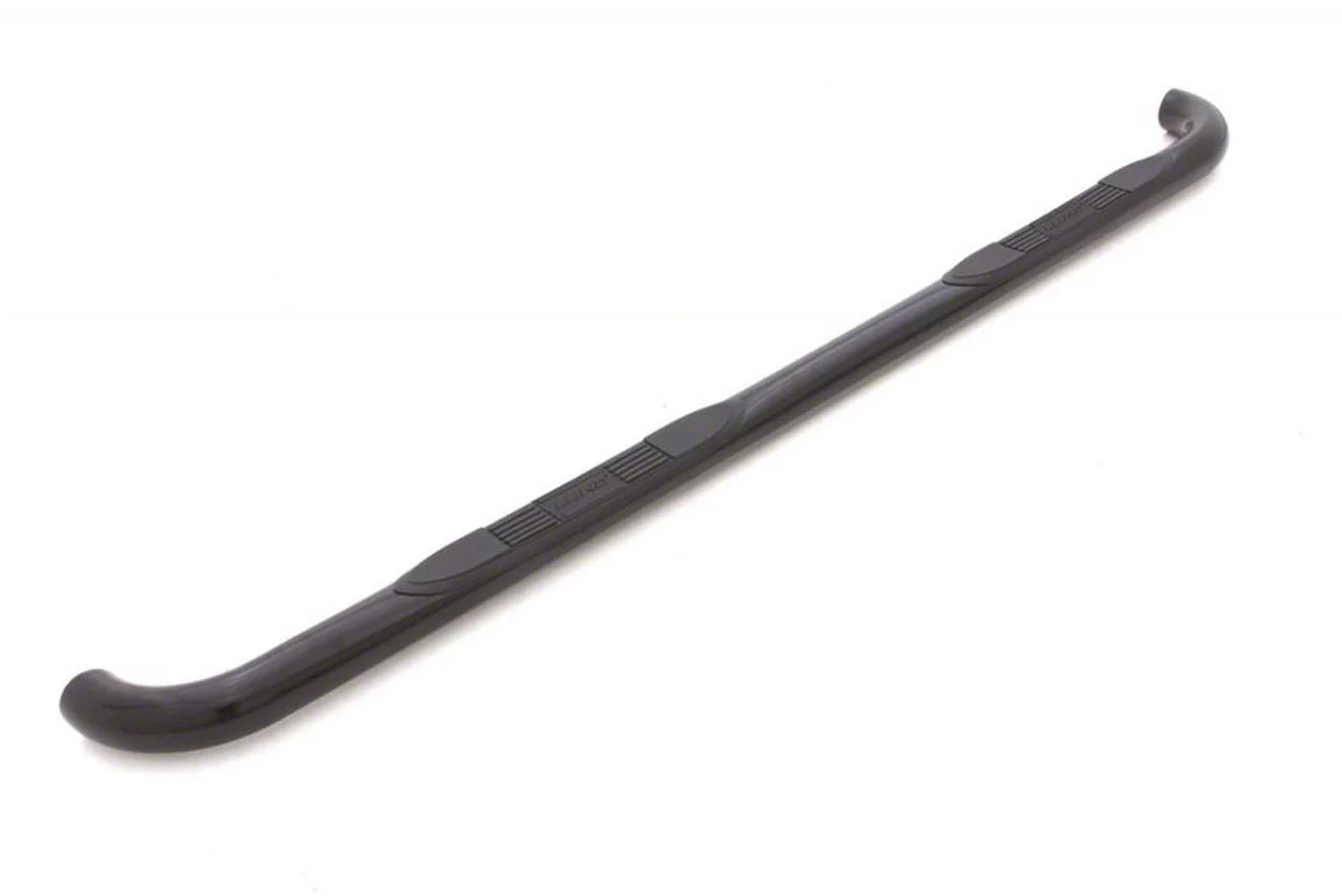 3-Inch Round Bent Nerf Side Step Bars; Black (10-24 RAM 2500 Mega Cab)