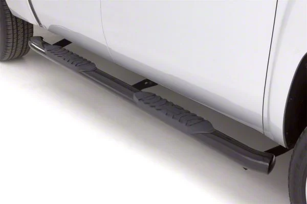 5-Inch Oval Curved Nerf Side Step Bars; Black (10-26 RAM 2500 Mega Cab)