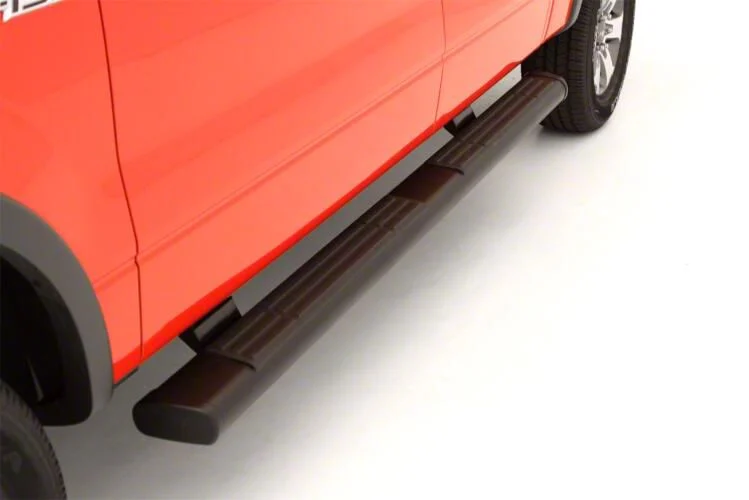 6-Inch Oval Straight Nerf Side Step Bars; Black (10-26 RAM 2500 Crew Cab)