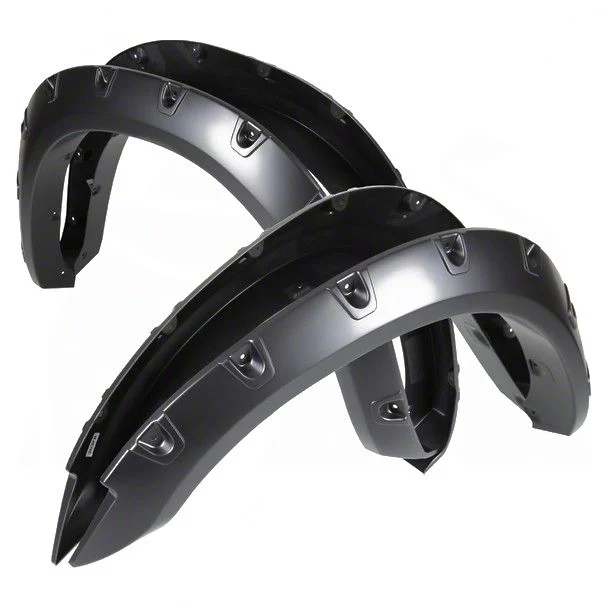Terrain Fender Flares; Smooth Matte Black (10-18 RAM 2500)