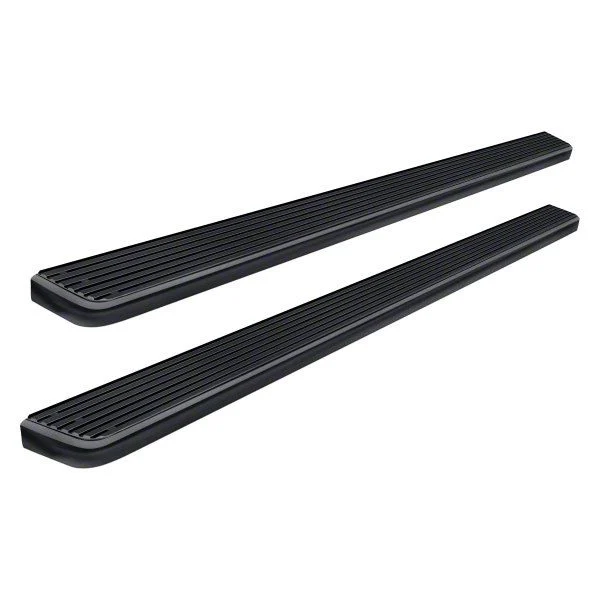 4-Inch iStep Running Boards; Black (10-18 RAM 3500 Mega Cab)