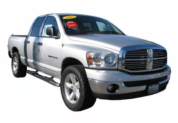 5-Inch Premium Oval Side Step Bars; Stainless Steel (03-09 RAM 3500 Quad Cab)