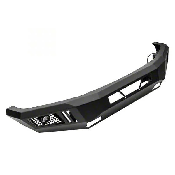 Armour Front Bumper with LED Lights; Black (10-18 RAM 3500)