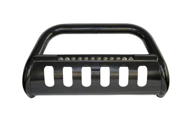 Bull Bar with 20-Inch LED Light Bar; Semi-Gloss Black (10-18 RAM 3500)