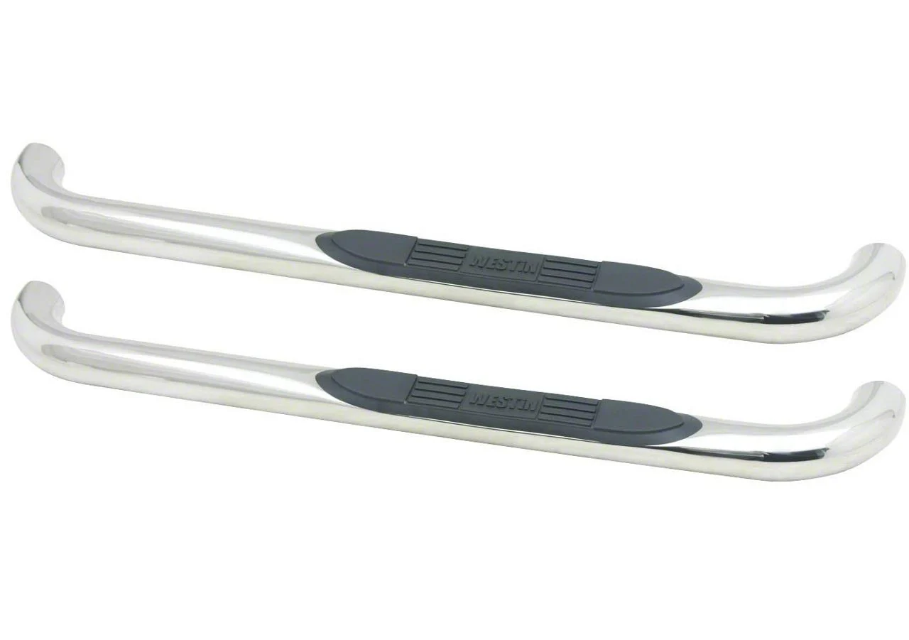 Westin E-Series 3-Inch Nerf Side Step Bars; Stainless Steel (10-18 RAM 3500 Regular Cab)