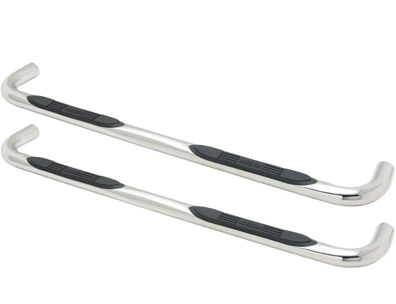Westin E-Series 3-Inch Nerf Side Step Bars; Stainless Steel (10-26 RAM 3500 Mega Cab)