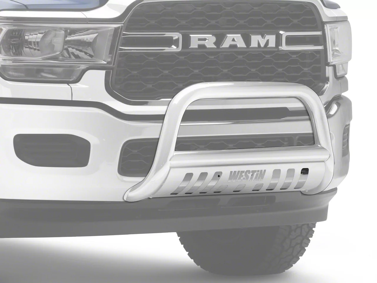 Westin E-Series Bull Bar; Stainless Steel (19-24 RAM 3500)