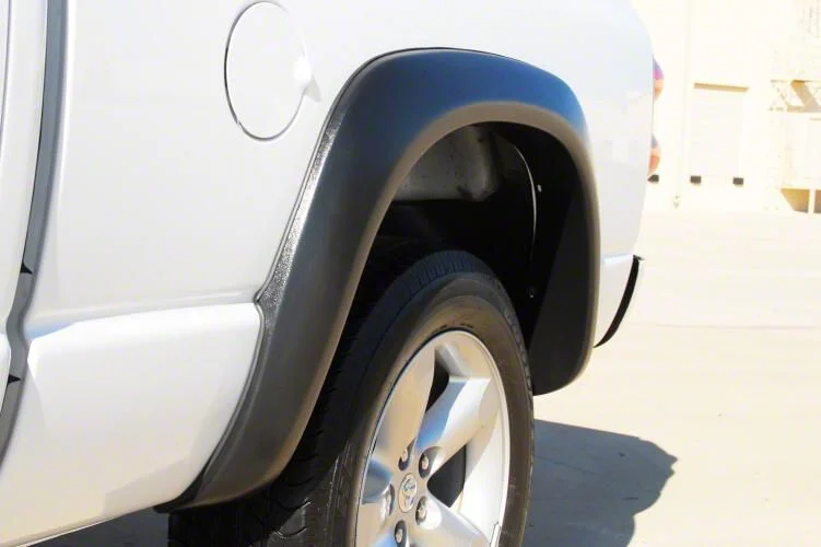 Elite Series Extra Wide Style Fender Flares; Rear; Textured Black (03-09 RAM 3500)