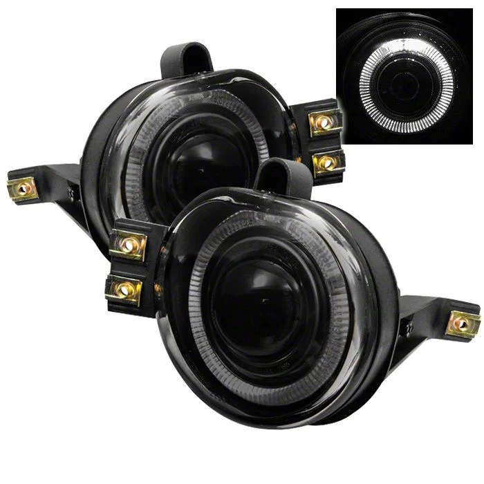 Halo Projector Fog Lights with Switch; Smoked (03-06 RAM 3500)