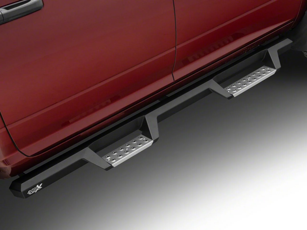 Westin HDX Stainless Drop Nerf Side Step Bars; Textured Black (10-26 RAM 3500 Crew Cab)