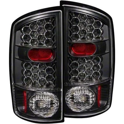 LED Tail Lights; Black Housing; Clear Lens (03-06 RAM 3500)