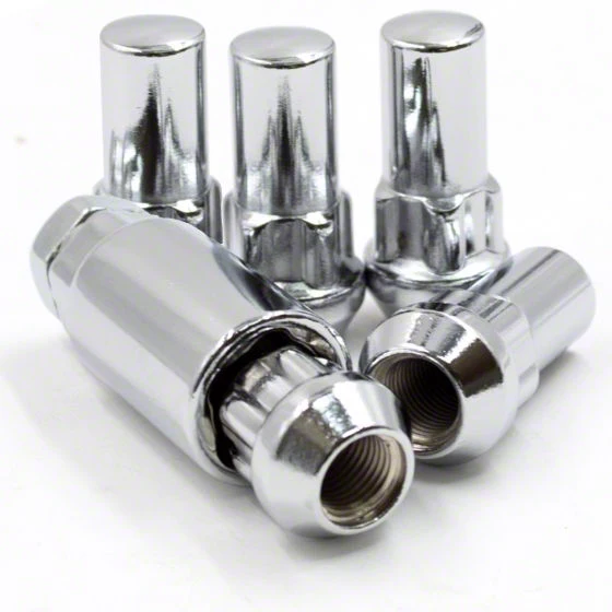 Locks with Key for Chrome Acorn Lug Nuts; 14mm x 1.5 (12-26 RAM 3500)