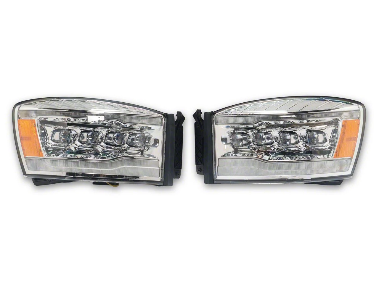 AlphaRex NOVA-Series LED Projector Headlights; Chrome Housing; Clear Lens (06-09 RAM 3500)