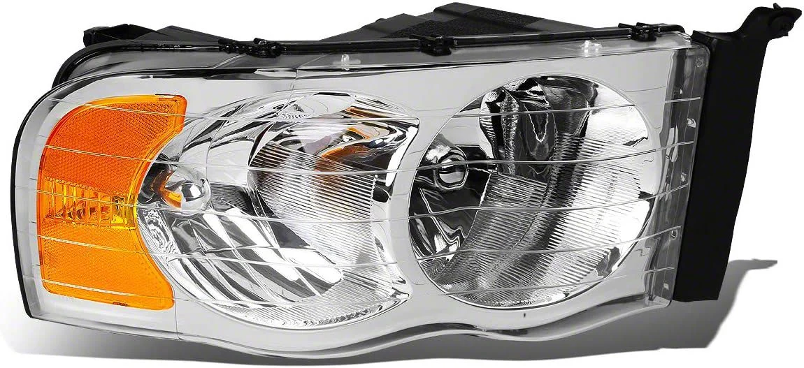 OE Style Headlight; Black Housing; Clear Lens; Passenger Side (03-05 RAM 3500)