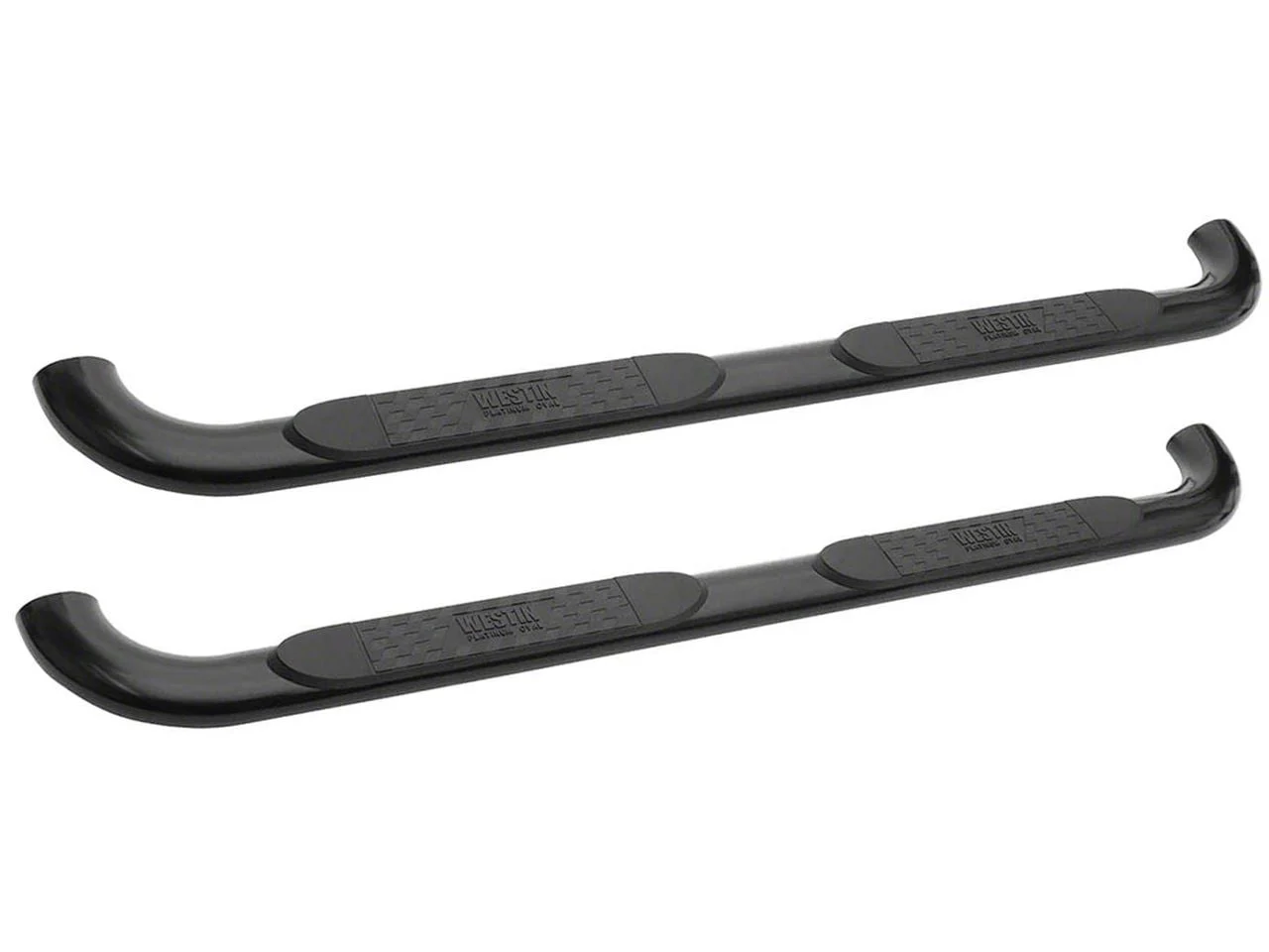 Westin Platinum 4-Inch Oval Side Step Bars; Black (06-09 RAM 3500 Mega Cab)