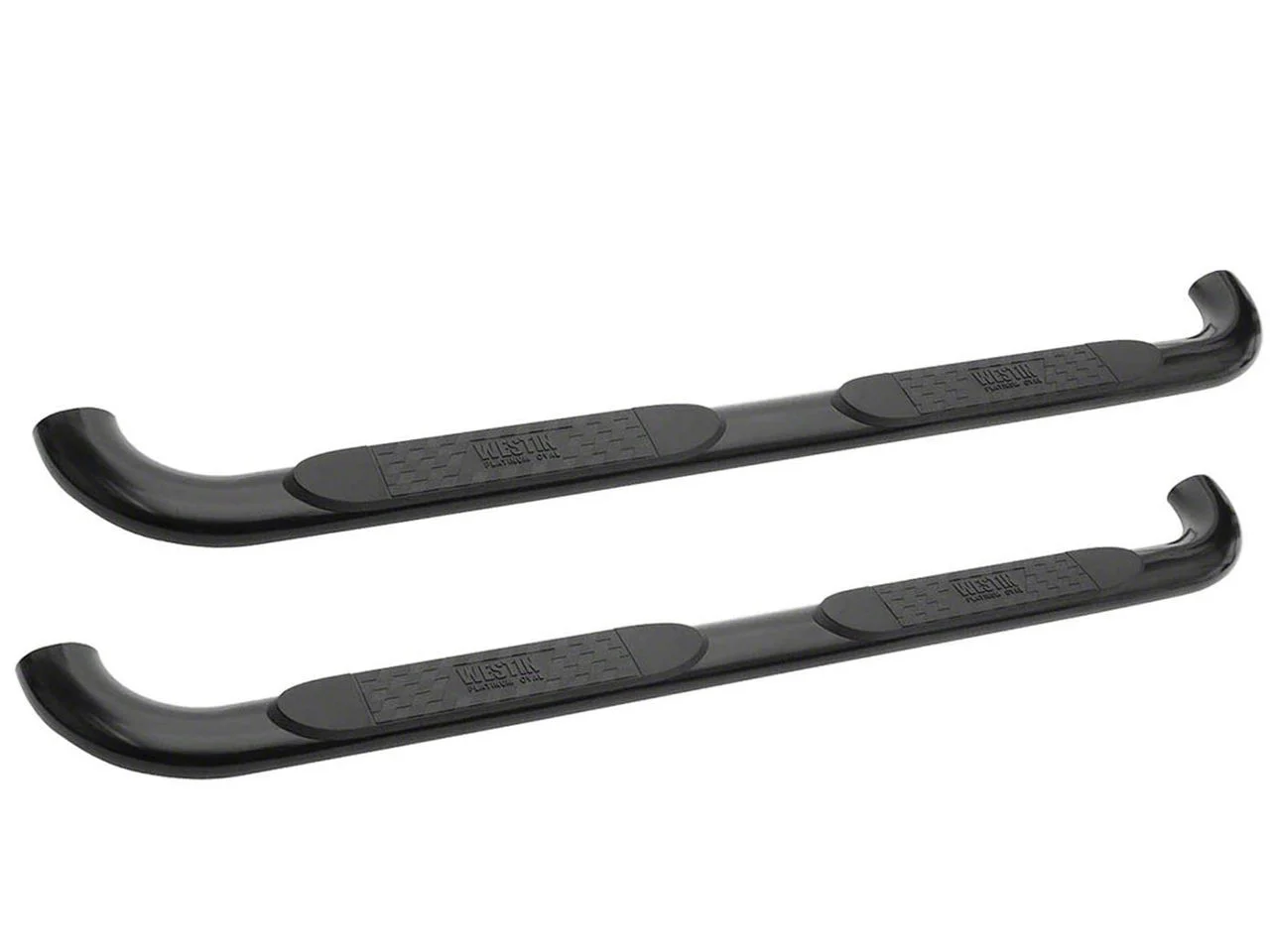 Westin Platinum 4-Inch Oval Side Step Bars; Black (10-26 RAM 3500 Mega Cab)