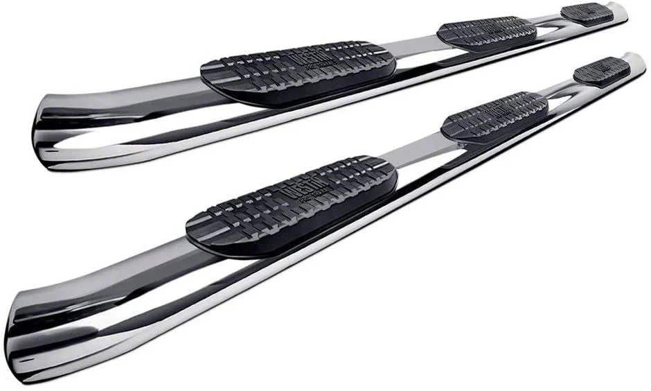 Westin Pro Traxx 5-Inch Wheel-to-Wheel Oval Side Step Bars; Stainless Steel (19-26 RAM 3500 Crew Cab SRW w/ 8-Foot Box)